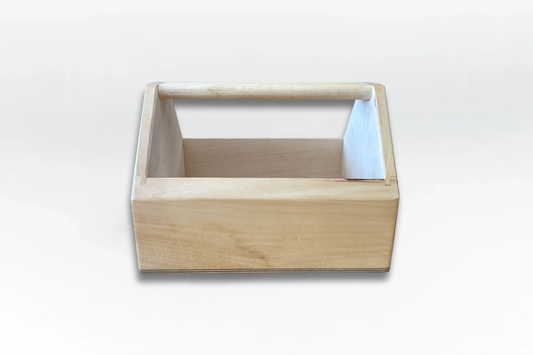 Handcrafted Wooden Tote Box