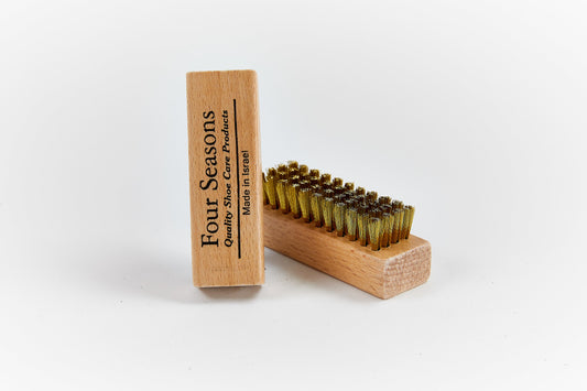 Four Seasons Brass Bristle Suede Brush